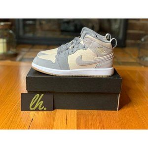 Size 3y Air Jordan 1 Mid "Coconut Milk"